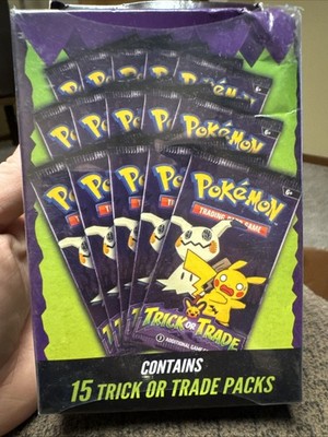 2025 Pokemon TCG TRICK OR TRADE BOOSTER BUNDLE New Sealed Halloween 15 Packs | eBay 2025 Pokemon TCG TRICK OR TRADE BOOSTER BUNDLE New Sealed Halloween 15 Packs | eBay
