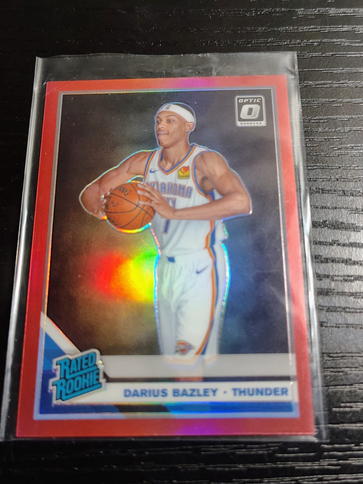 2019-20 Panini Donruss Optic Darius Bazley Rated Rookie Red Prizm /99 