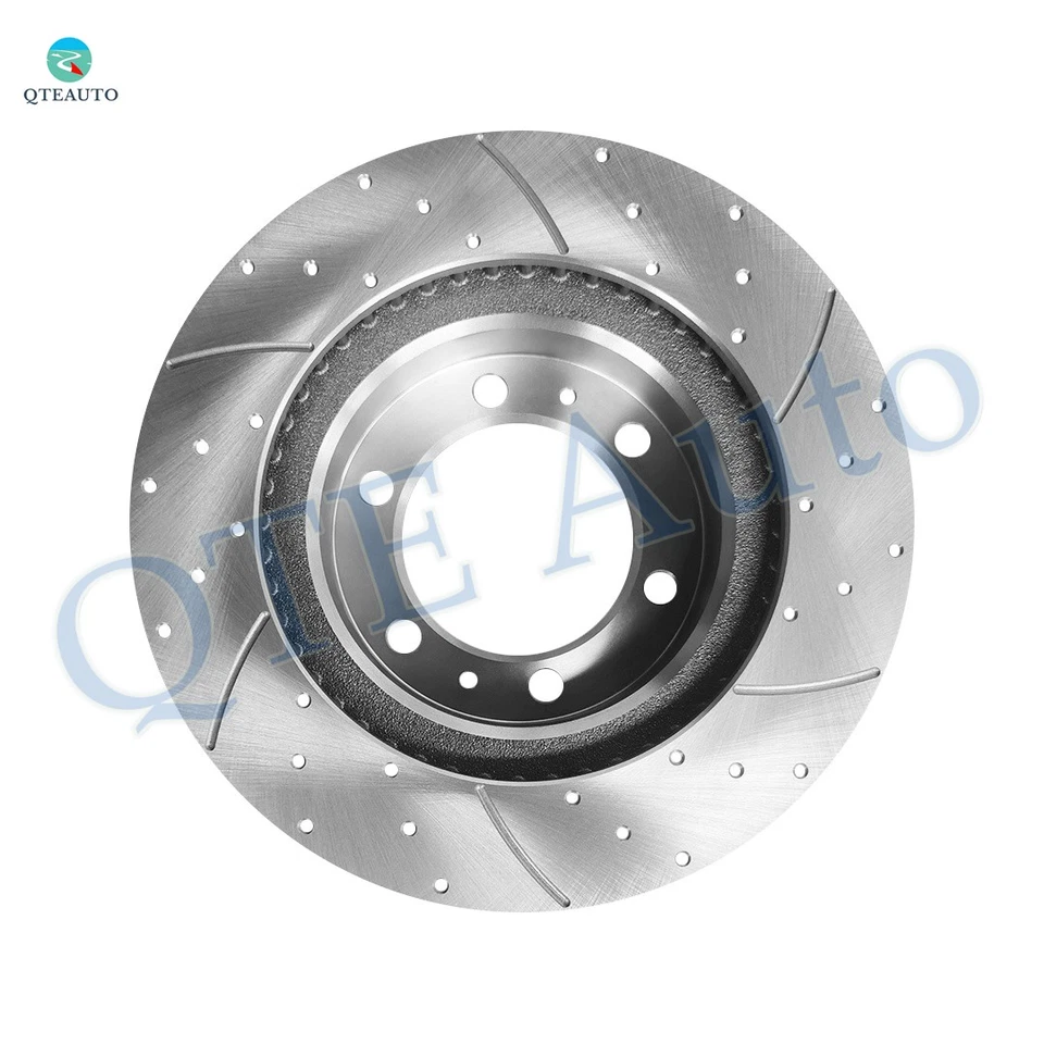 Rotores de freno perforados delanteros 319 mm-traseros 312 mm 4 piezas para Toyota FJ Cruiser 2007-2009 Foto 2 de 4