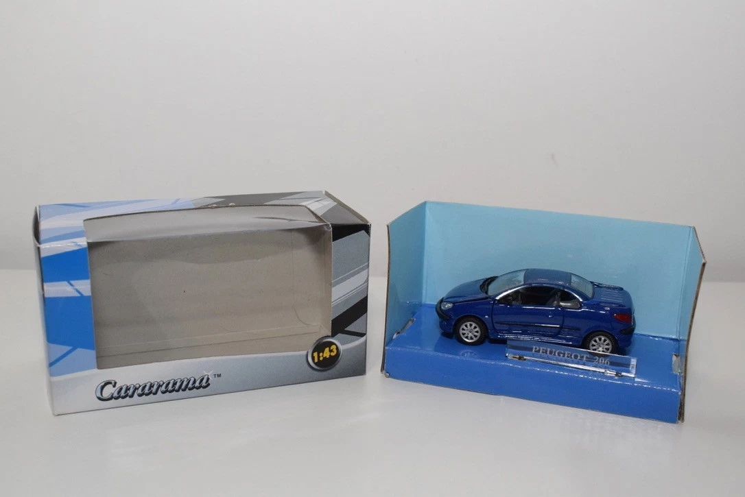 Miniature Peugeot 206 Jaune Cararama échelle 1:72 - Modèle Neuf En Boîte, Parfait Pour Collection