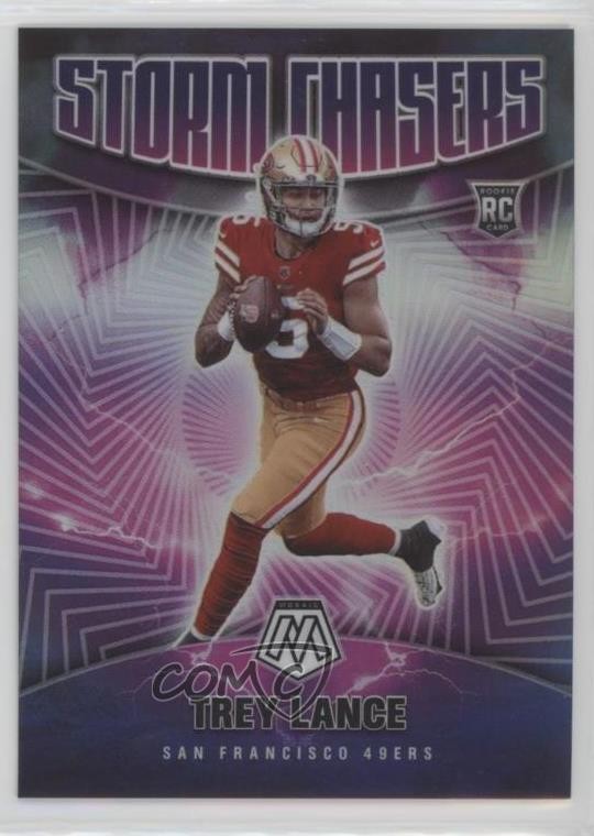 2021 Panini Mosaic Storm Chasers Trey Lance #SC-16 0m3b