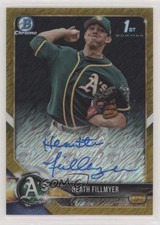 2018 Bowman Chrome HTA Gold Shimmer Refractor /50 Heath Fillmyer Auto 0f8
