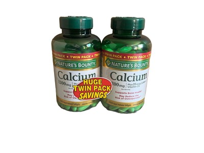 Nature's Bounty Calcium 200 mg + 25 mcg Vitamin D3 240 Rapid Release Softgels