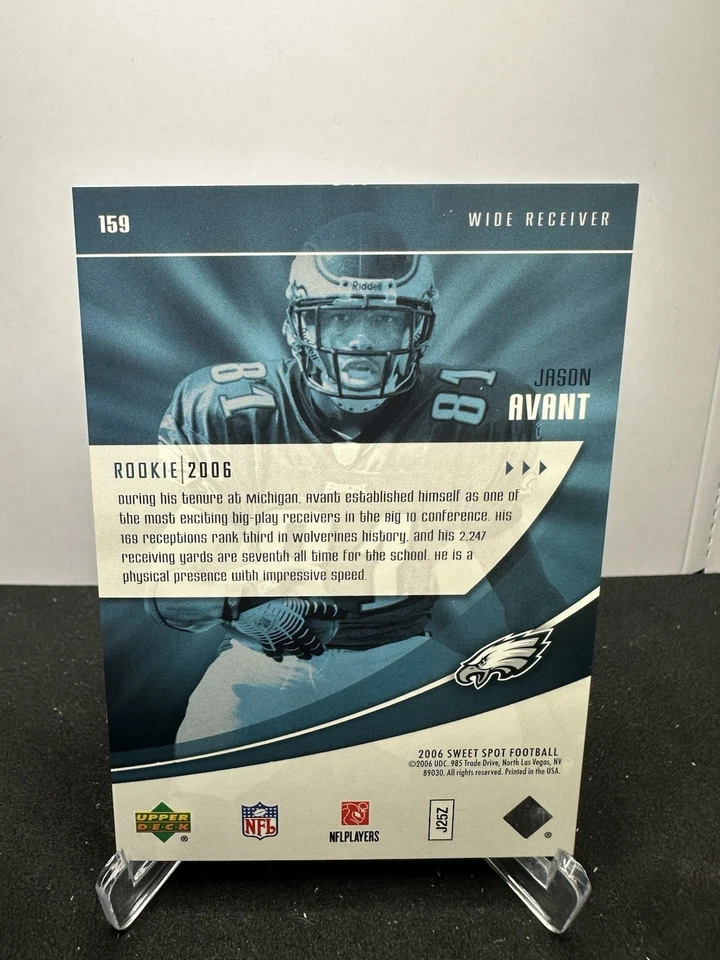 JASON AVANT Eagles 2006 Upper Deck Sweet Spot Beginnings #159 RC #/699 - Image 2 of 2