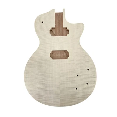 SIEMONICS New Electric Guitar Body HH Pickup Replacement Mahogany Flame Maple Set in DIY