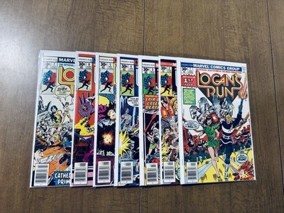 Marvel Comics Logan's Run #1 2 3 4 5 6 7 Complete 1-7 Series Thanos Key 1977