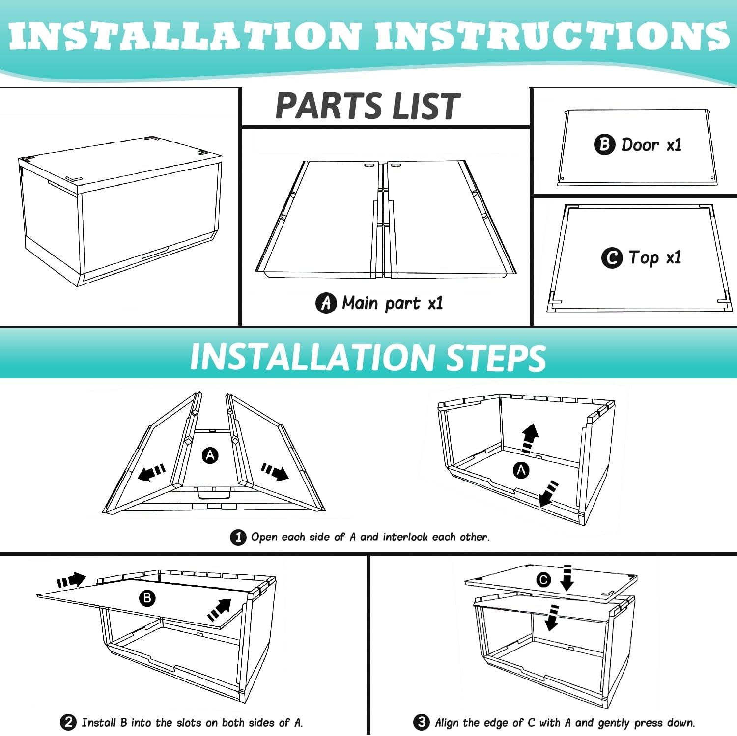 Hat storage box, stackable storage box, with slid… - image 8