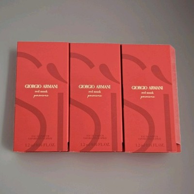 3 Proben Armani Si Red Musc Passione 3x 1,2 ml EdP Spray