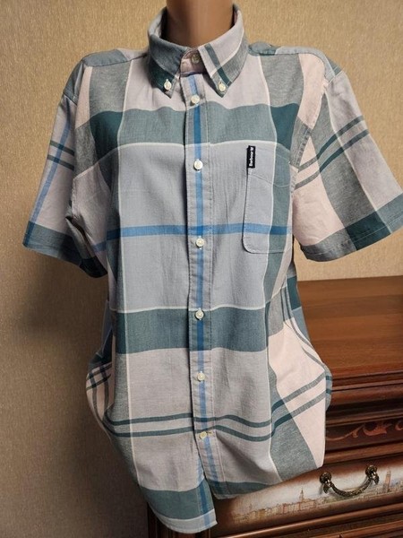 Men Barbour Shirt Multicolor Cotton L #5OYP