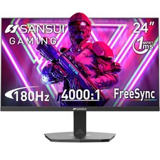 SANSUI 24" 200Hz 1ms 1080p Gaming Monitor FreeSync HDR HDMI DP VESA