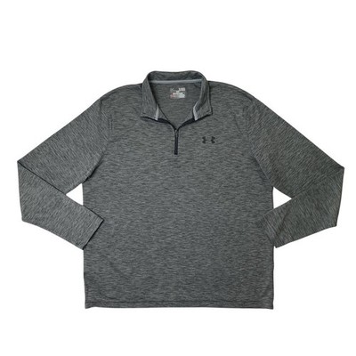 Under Armour Shirt Mens XL Titanium Tech 1/2 Zip Heatgear Long Sleeve Pullover