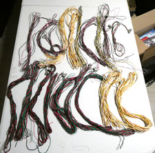 LOTTO DI 19 CAVETTI CON SPINA RIVAROSSI FEMMINA PER SCAMBIO BINARI TRIPOLARE