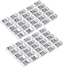 CZC AUTO 50PCS Trailer Frame Wire Clips - Mount Light Wiring Silver 