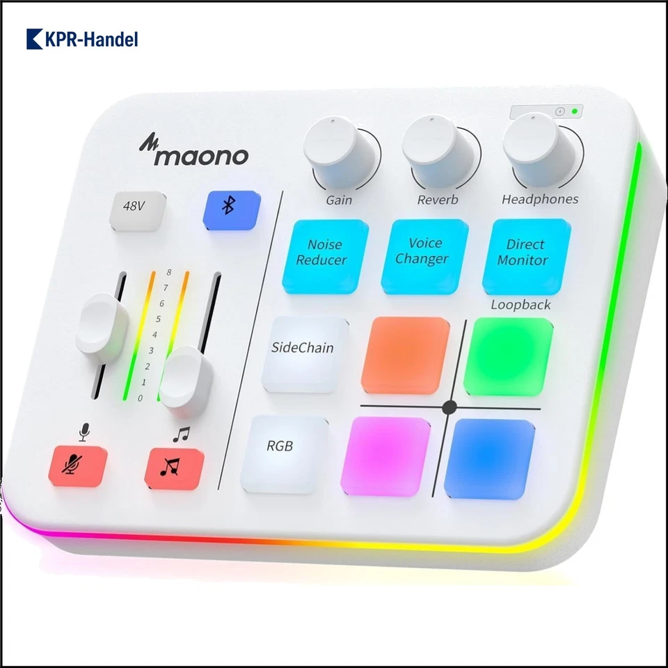 Caster G1 NEO: 48V Phantom-Speisung & XLR für professionelle Audioqualität