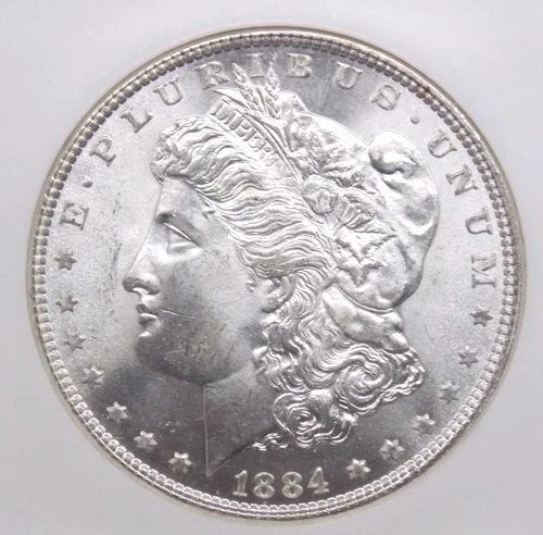 1884 "P" Morgan SILVER Dollar $1 NGC MS65 #004 Gem BU Uncirculated ECC&C, Inc.
