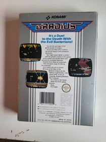 Gradius NES Nintendo Game Complete In Box With Instruction Manual Rare Game