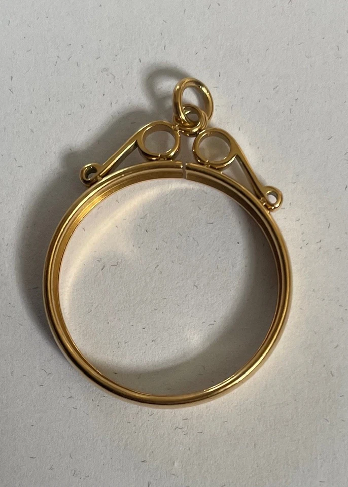 Replica Sovereign Coin Mounted For Pendant Chain 22mm 1.8mm - Image 3 of 4