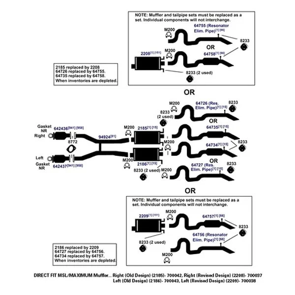 For Lincoln Town Car 1990-1997 AP Exhaust 64756 Exhaust Tailpipe Foto 3 de 4