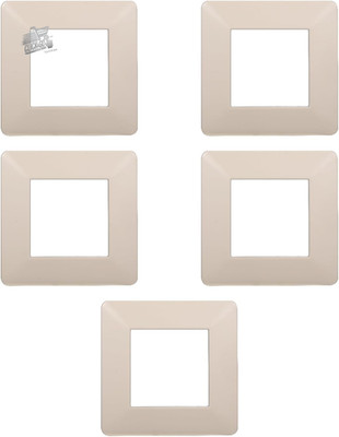 Set of 5 Plates 2 Modules Compatible Vimar Plana Sand Color Support Cycle Series