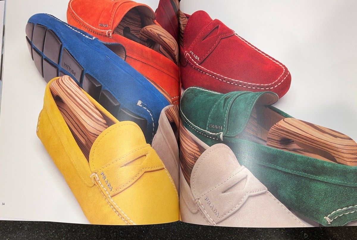 PRADA Milano Driving Collection Mens Fashion Shoe Catalog Book