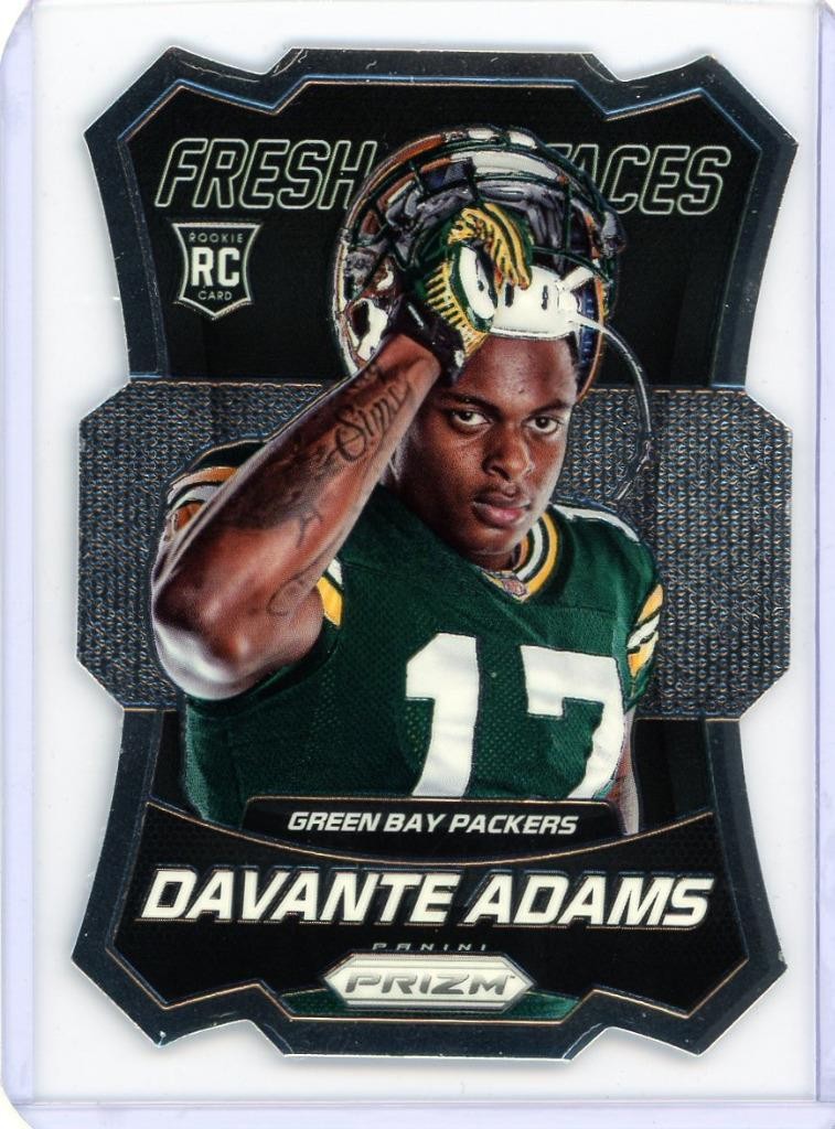 * DAVANTE ADAMS * 2014 PRIZM NFL FRESH FACES DIE CUT RC SP