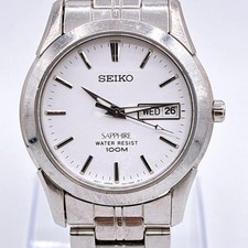 SEIKO Sapphire Watch with Sapphire Crystal and 100m Water Resistance 7N43-0AR0