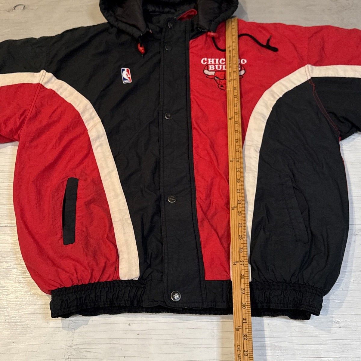 〔Vintage〕90s Starter× bulls 袖レザー　スタジャン 90s STARTER 