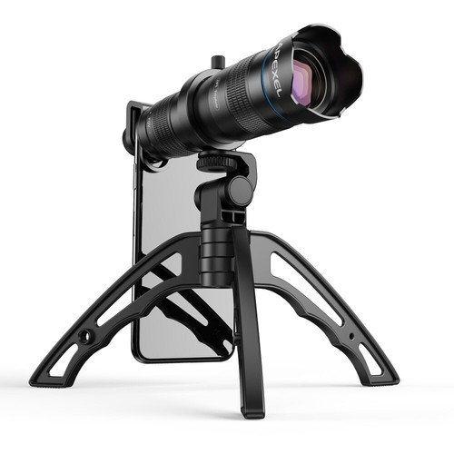 Teleobjetivo telescopio metálico Apexel 36X lente monocular + trípode para lente iPhone - Imagen 7 de 14