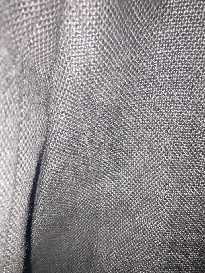 CAbi size 8 Linen short jacket gray/brown casual side pockets notch collar NEW - Image 4 of 4