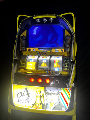 Persona 4 Newgin Izanagi Pachinko Japanese Slot Machine Coin Free