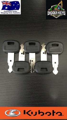5 x Kubota 459A Excavator Plant Digger Keys 459a FREE POSTAGE - Picture 2 of 4