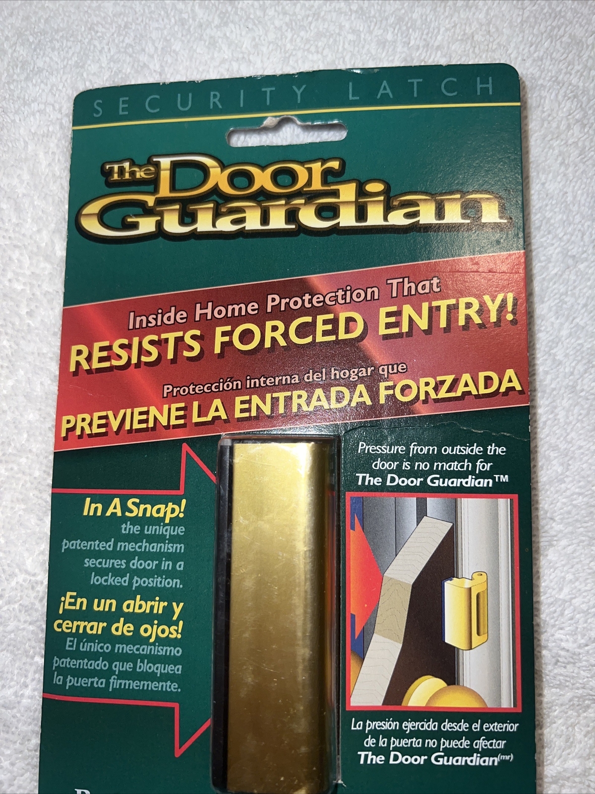 The Door Guardian Security Latch Forced Entry Reinforcement Lock Brand
