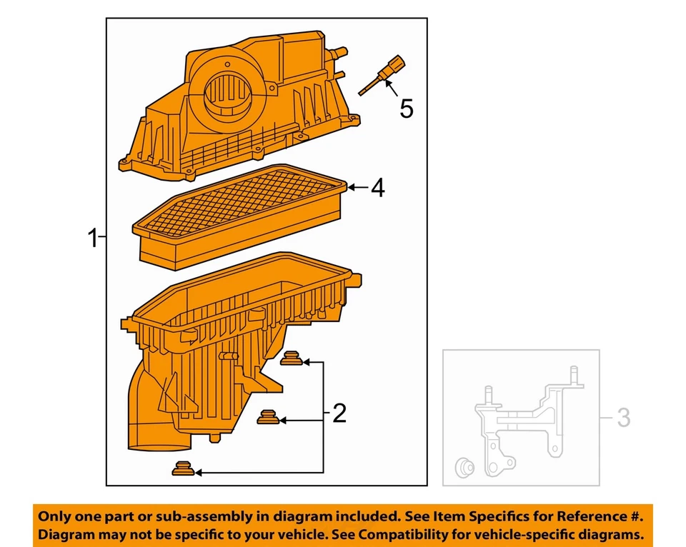Used Air Cleaner Assembly fits: 2022 Jeep Cherokee 2.0 Grade A - Image 3 of 4