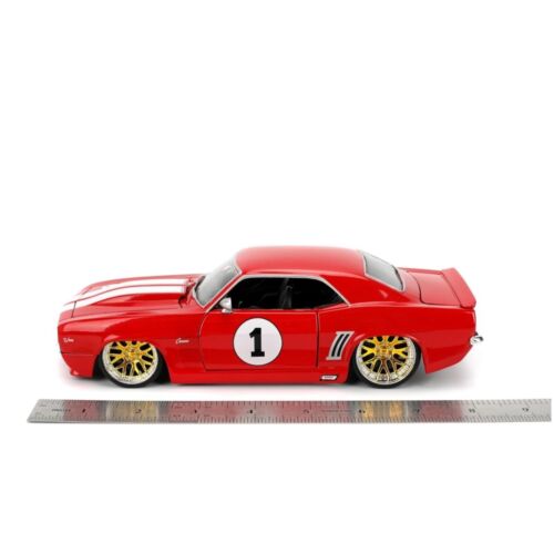 Jada 1:24 Fast & Furious 1969 Chevrolet Camaro #1 Red with white - Diecast Car - Picture 8 of 9