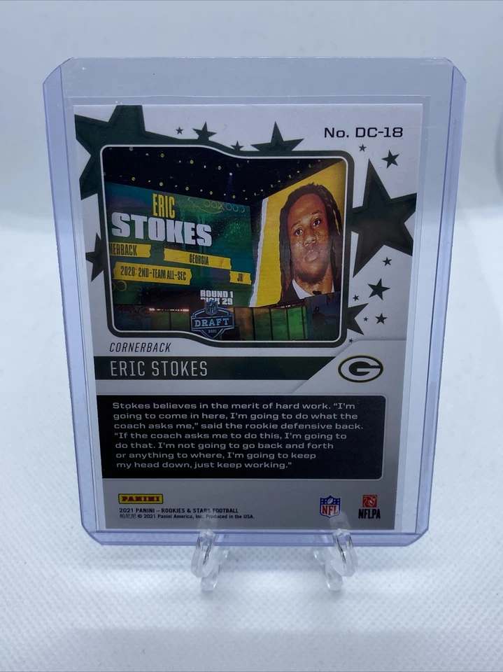 2021 Rookies & Stars Eric Stokes Draft Class /49 Rookie Card RC Packers - Image 3 of 3