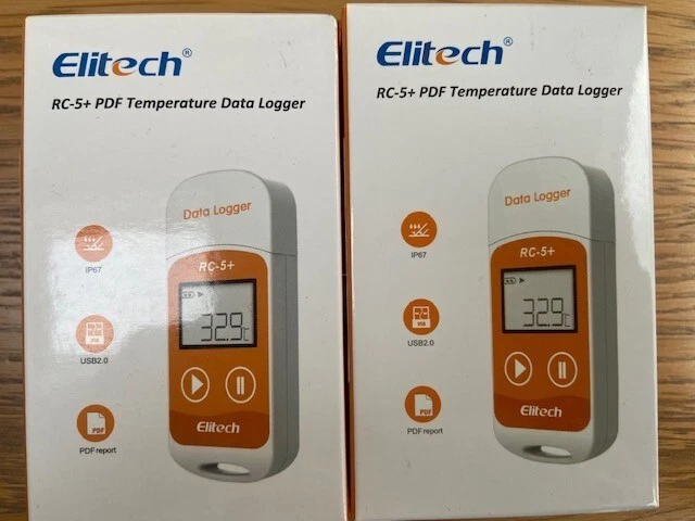 Elitech RC-5+ Mini USB Temperature Data Logger 32000 Points Recorder PDF Report