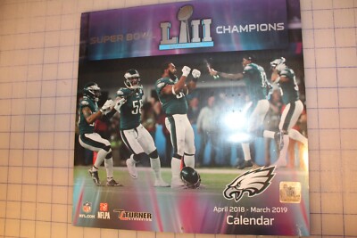Philadelphai Eagles Super Bowl Calendar 2018-2019 New in Wrapper