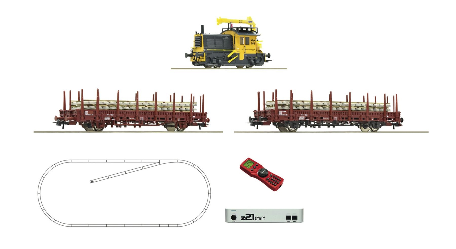 Roco 51333 z21 start Digitalset Diesellokomotive Sik Bauzug 1:87 
