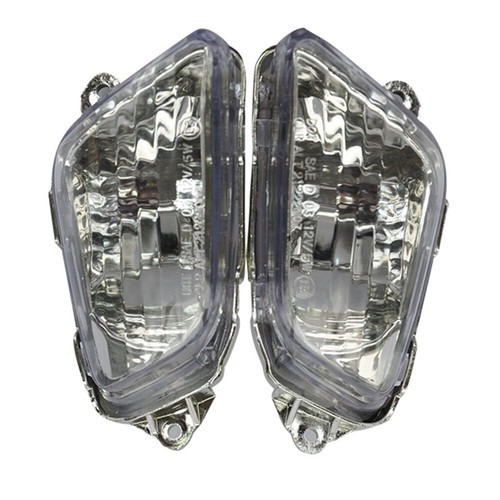 Turn Signals Lens Motor Front Clear Motorcycle Pair Fit For Honda CBR1100XX 2000 - Picture 7 of 14