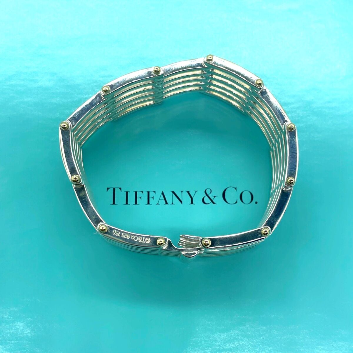 Tiffany & Co. Gate Link Bracelet Circa 1990 18kt Yellow Gold Tiffany & Co. Gate Link Bracelet Circa 1990 18kt Yellow Gold