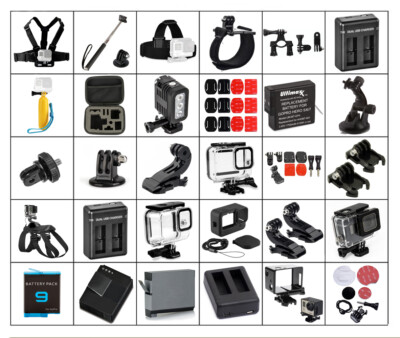 Housings, Straps, LED Light, Batteries and More for GoPro HERO 10/9/8/7/6/5/4/3