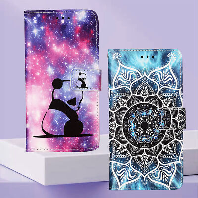 Flower Panda Butterfly Wallet Phone Case For Oppo Realme C65 C67 C55 C12 C20 C61