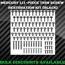 1967+ Mercury Cougar Interior Exterior Molding Engine Bay Trim SCREW KIT Black 