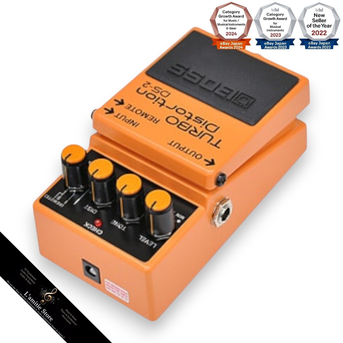 Boss DS-2 Turbo Distortion Bass Guitar Effect Pedal Analog Japan