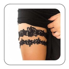 Bride Wedding Garter Lace Floral Garters Stretch Leg Garter Set Bridal Access...