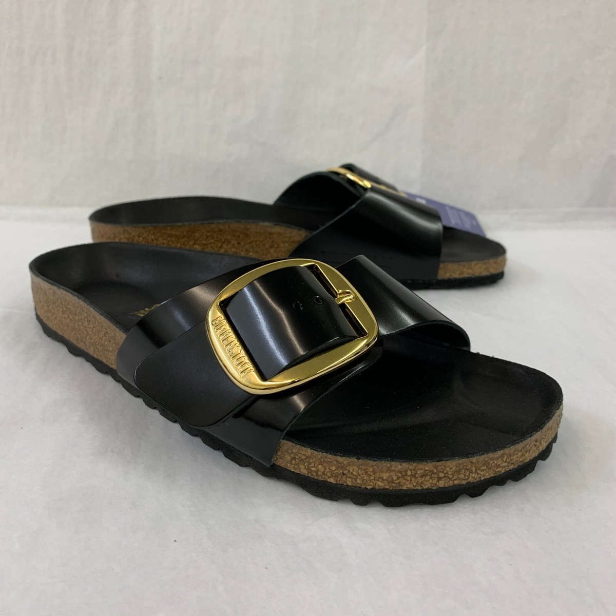 Birkenstock New w/o Box Madrid Big Buckle High Shine Black