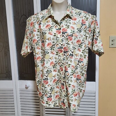 Jacque & Koko Ladies Beautiful Floral Short Sleeve Shirt -Size 18/20
