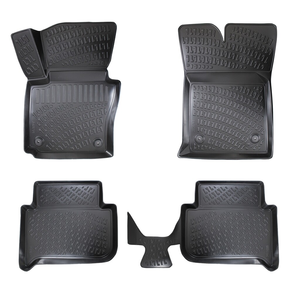 Tapis caoutchouc Touran protecteur 4D noir pour monospace de 2004 à 2014