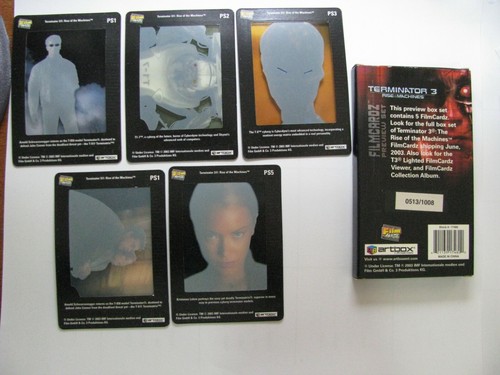 Terminator 3 Rise of the Machines Cell Promo Card Set Arnold Schwarzenegger L/E - Picture 5 of 5