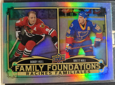 2023-24 TIM HORTONS HOCKEY UD FAMILY FOUNDATIONS FF-12 BOBBY HULL BRETT HULL